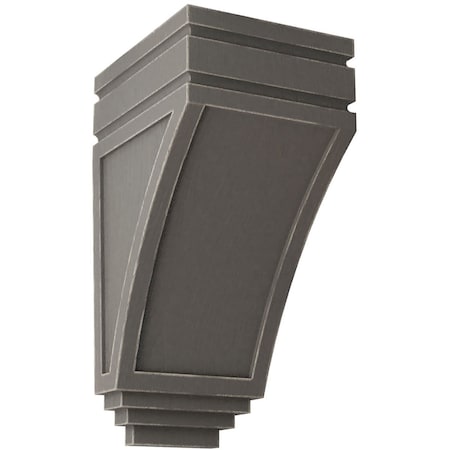 Ekena Millwork 5"W x 6"D x 10 1/2"H Medium San Juan Wood Vintage Decor Corbel, Reclaimed Grey CORWD05X06X10SJGY